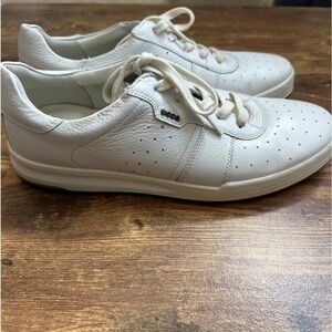 ECCO WHITE‎ Sneaker Shoes - White Size EU 43/US 10 EXCELLENT